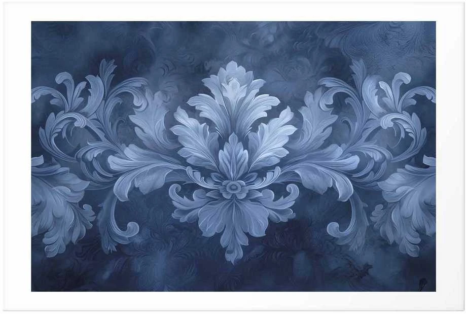 Artgeist Plakatas - Mėlyna Ornament in Cool Shades