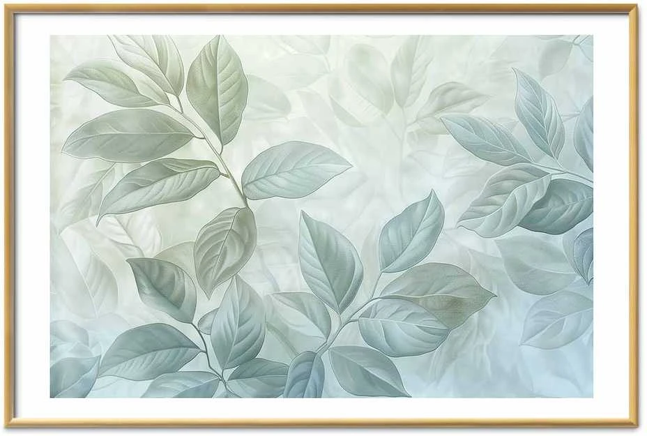 Artgeist Plakatas - Mint Leaves - large botanical motif