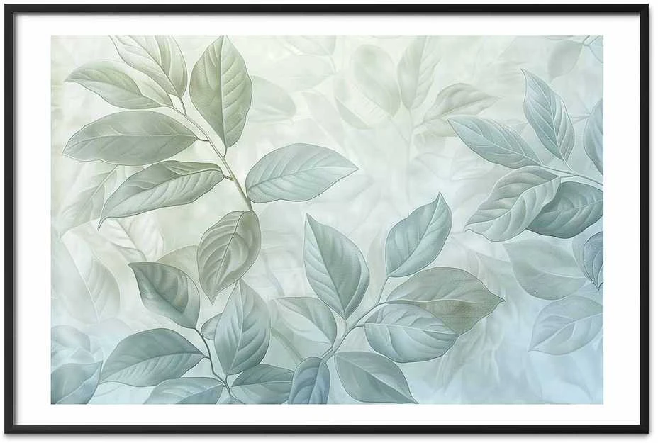 Artgeist Plakatas - Mint Leaves - large botanical motif
