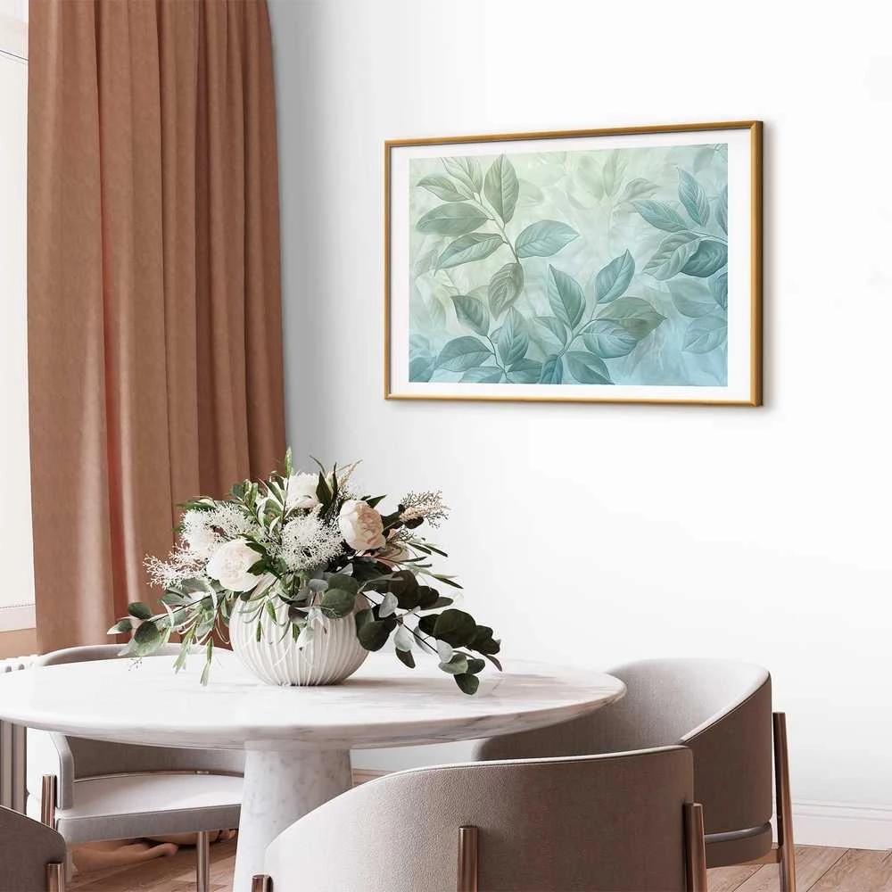 Artgeist Plakatas - Mint Leaves - large botanical motif