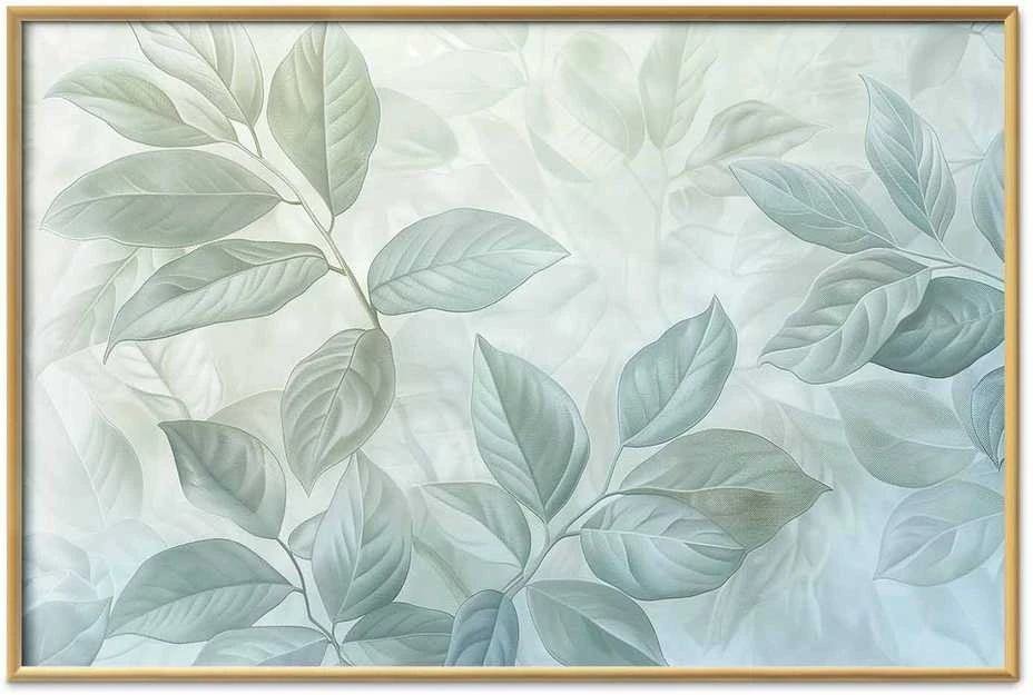 Artgeist Plakatas - Mint Leaves - large botanical motif