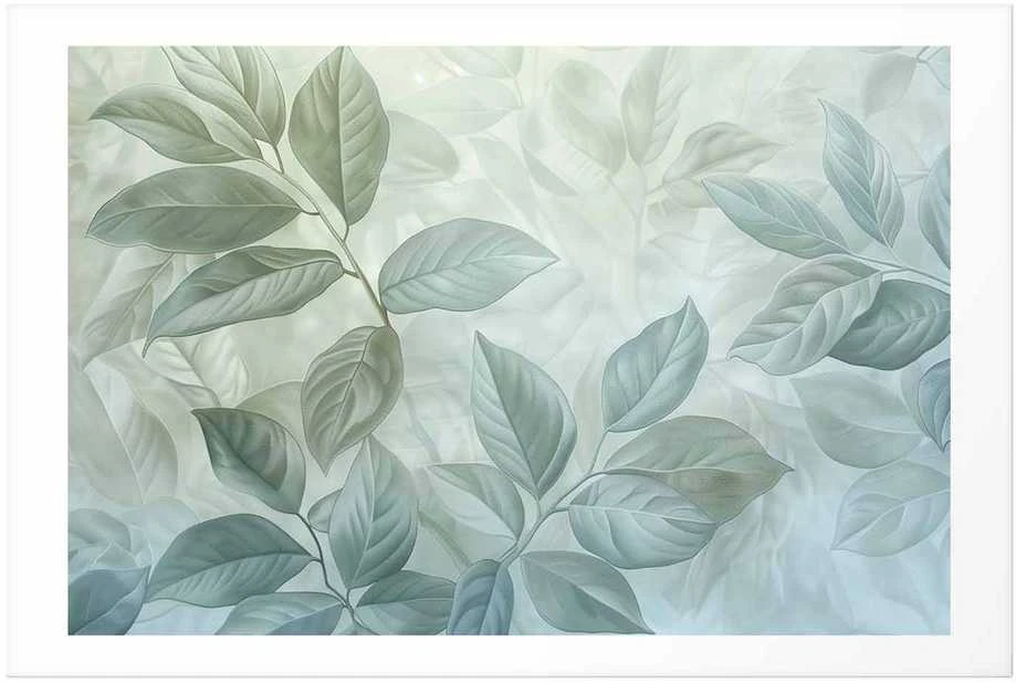 Artgeist Plakatas - Mint Leaves - large botanical motif
