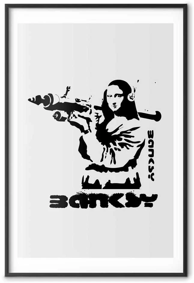 Artgeist Plakatas - Mona Lisa with a Bazooka