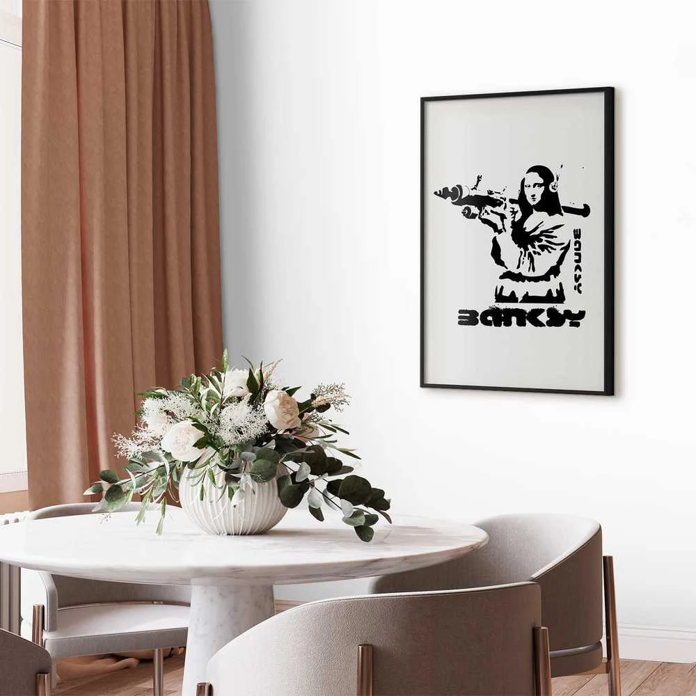 Artgeist Plakatas - Mona Lisa with a Bazooka