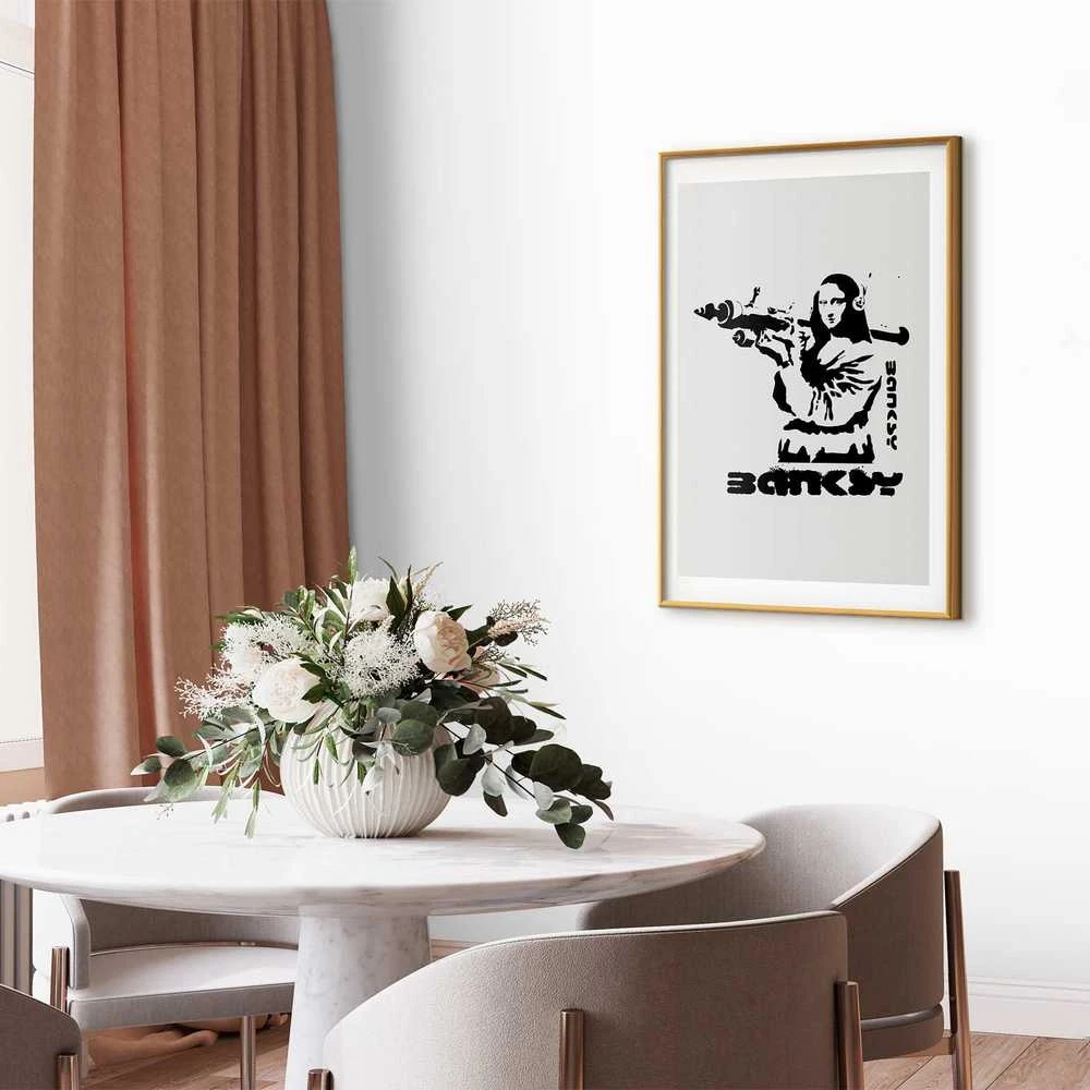 Artgeist Plakatas - Mona Lisa with a Bazooka
