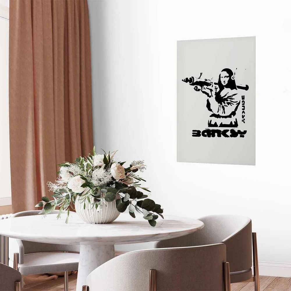 Artgeist Plakatas - Mona Lisa with a Bazooka