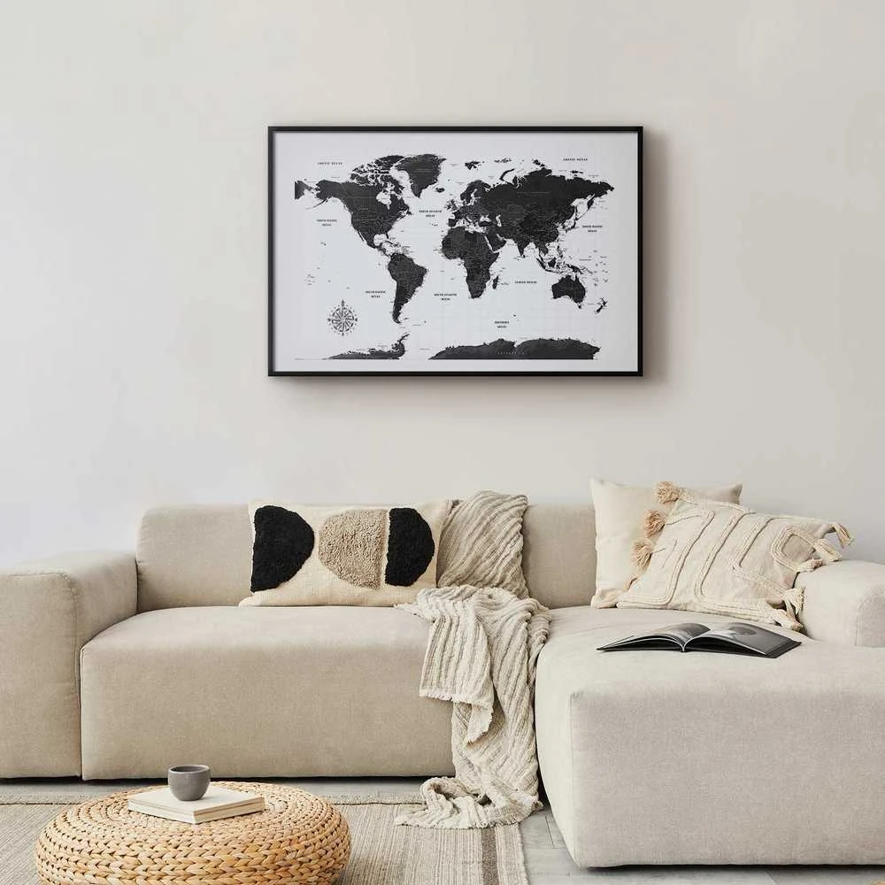 Artgeist Plakatas - Monochromatic Map