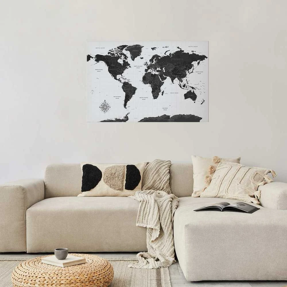 Artgeist Plakatas - Monochromatic Map