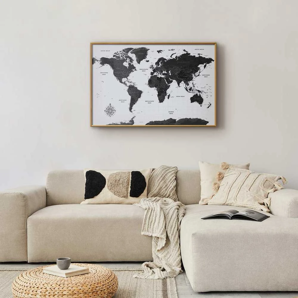 Artgeist Plakatas - Monochromatic Map