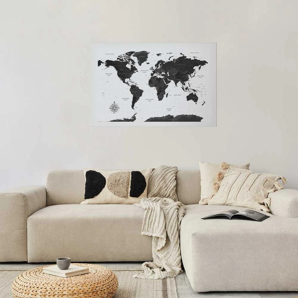 Artgeist Plakatas - Monochromatic Map
