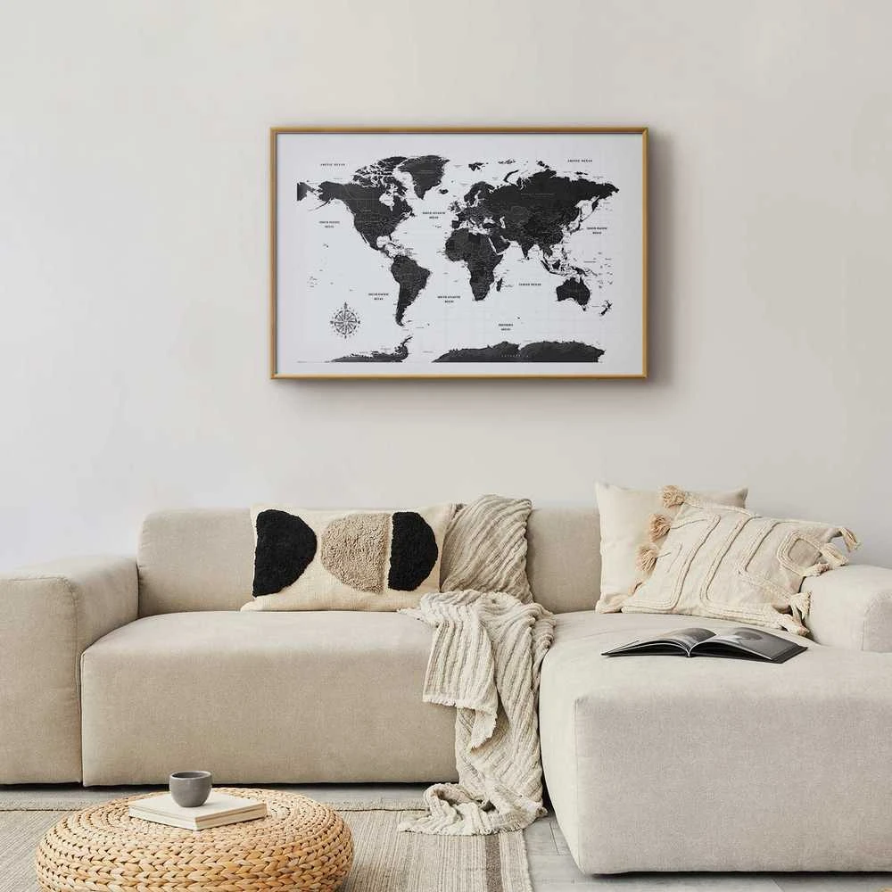 Artgeist Plakatas - Monochromatic Map