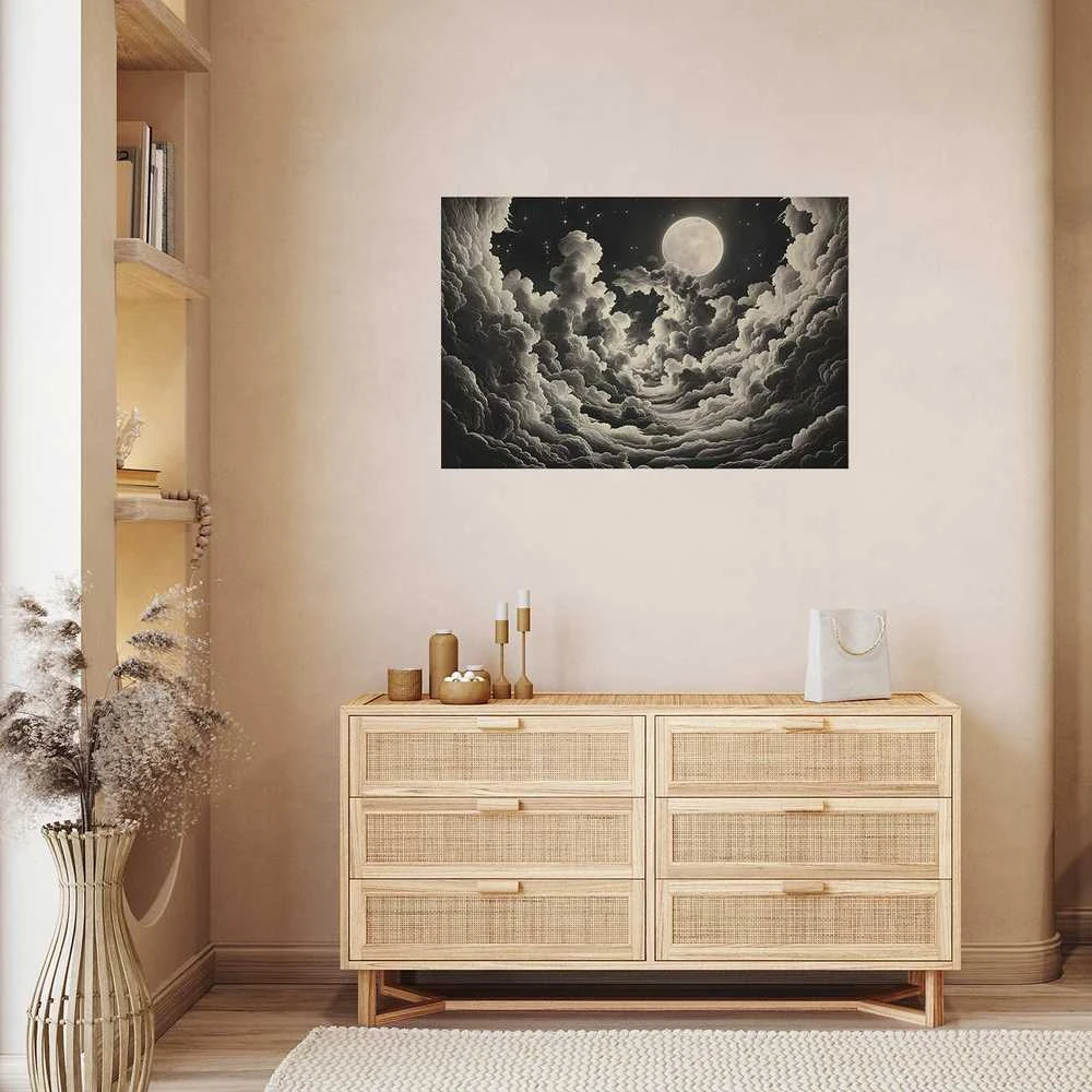 Artgeist Plakatas - Moon and Stars Singing Among the Great Clouds