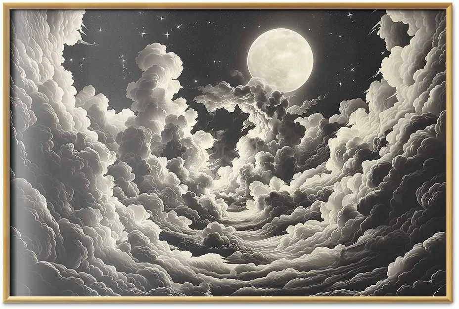 Artgeist Plakatas - Moon and Stars Singing Among the Great Clouds