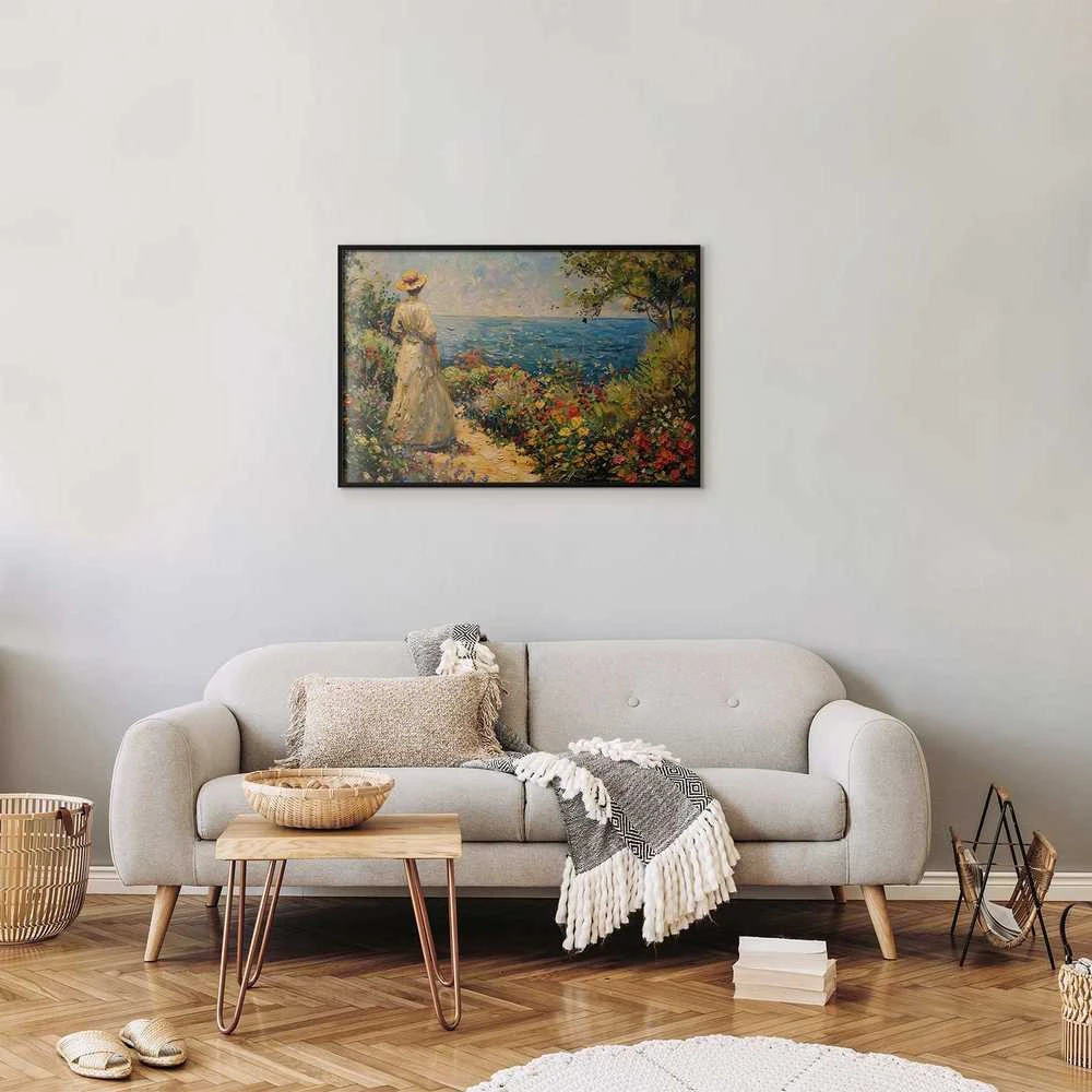 Artgeist Plakatas - Nostalgic impression - a pensive woman contemplating