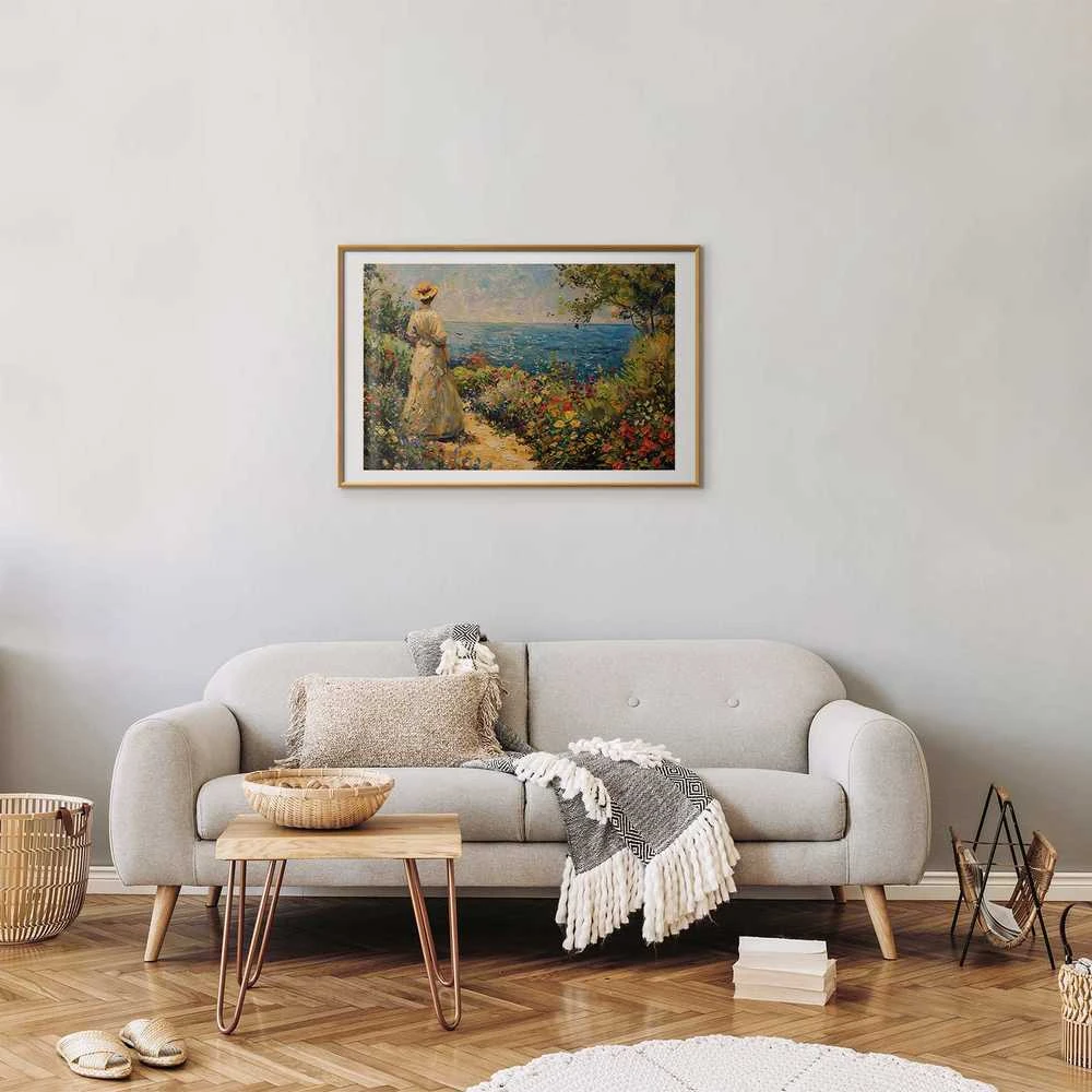 Artgeist Plakatas - Nostalgic impression - a pensive woman contemplating