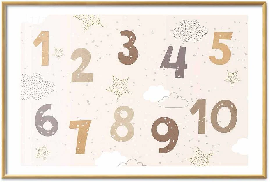Artgeist Plakatas - Numbers with Falling Snow