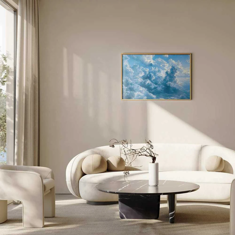Artgeist Plakatas - Ocean in the Air: Waving Clouds Reflecting Morning Light