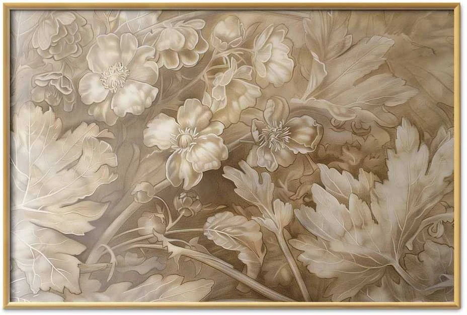 Artgeist Plakatas - Ornamental Floral Carvings