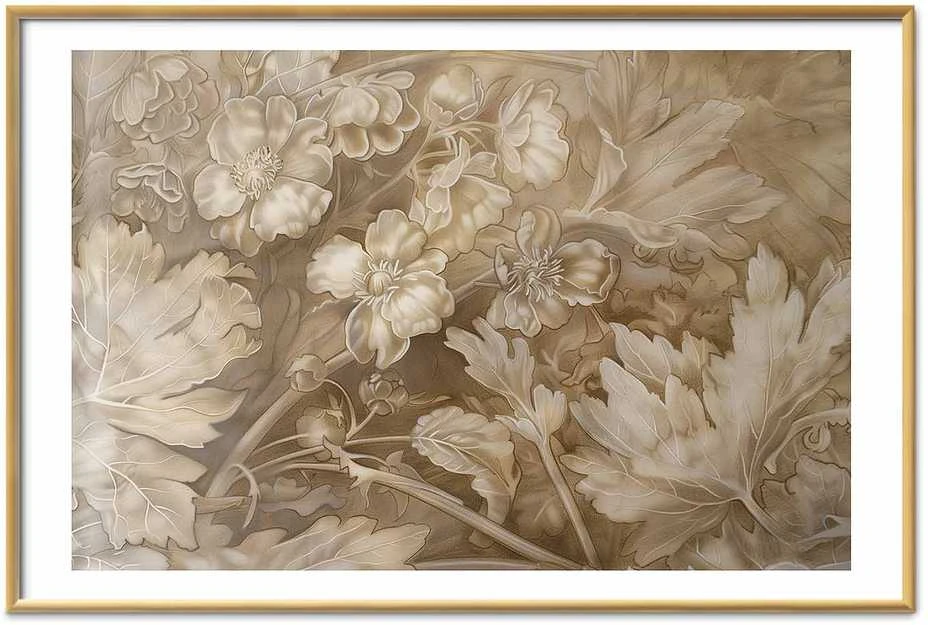 Artgeist Plakatas - Ornamental Floral Carvings