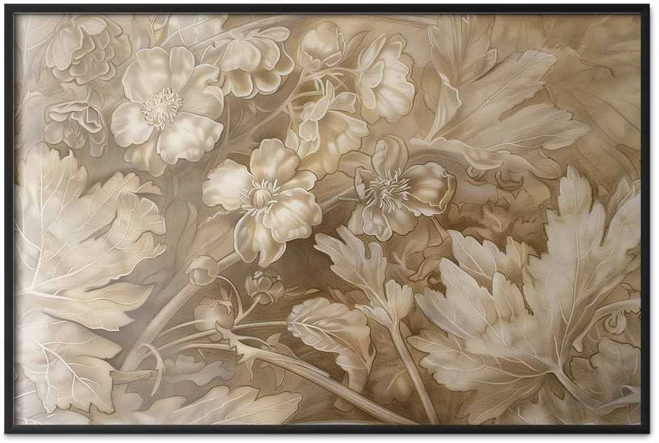 Artgeist Plakatas - Ornamental Floral Carvings
