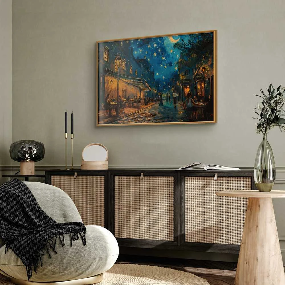 Artgeist Plakatas - Paris street – a painting inspired by Vincent van Gogh's style