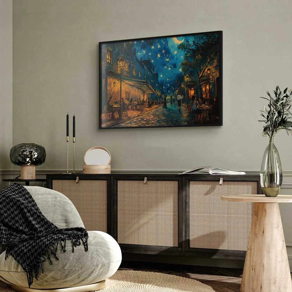 Artgeist Plakatas - Paris street – a painting inspired by Vincent van Gogh's style