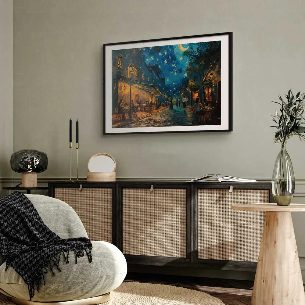 Artgeist Plakatas - Paris street – a painting inspired by Vincent van Gogh's style