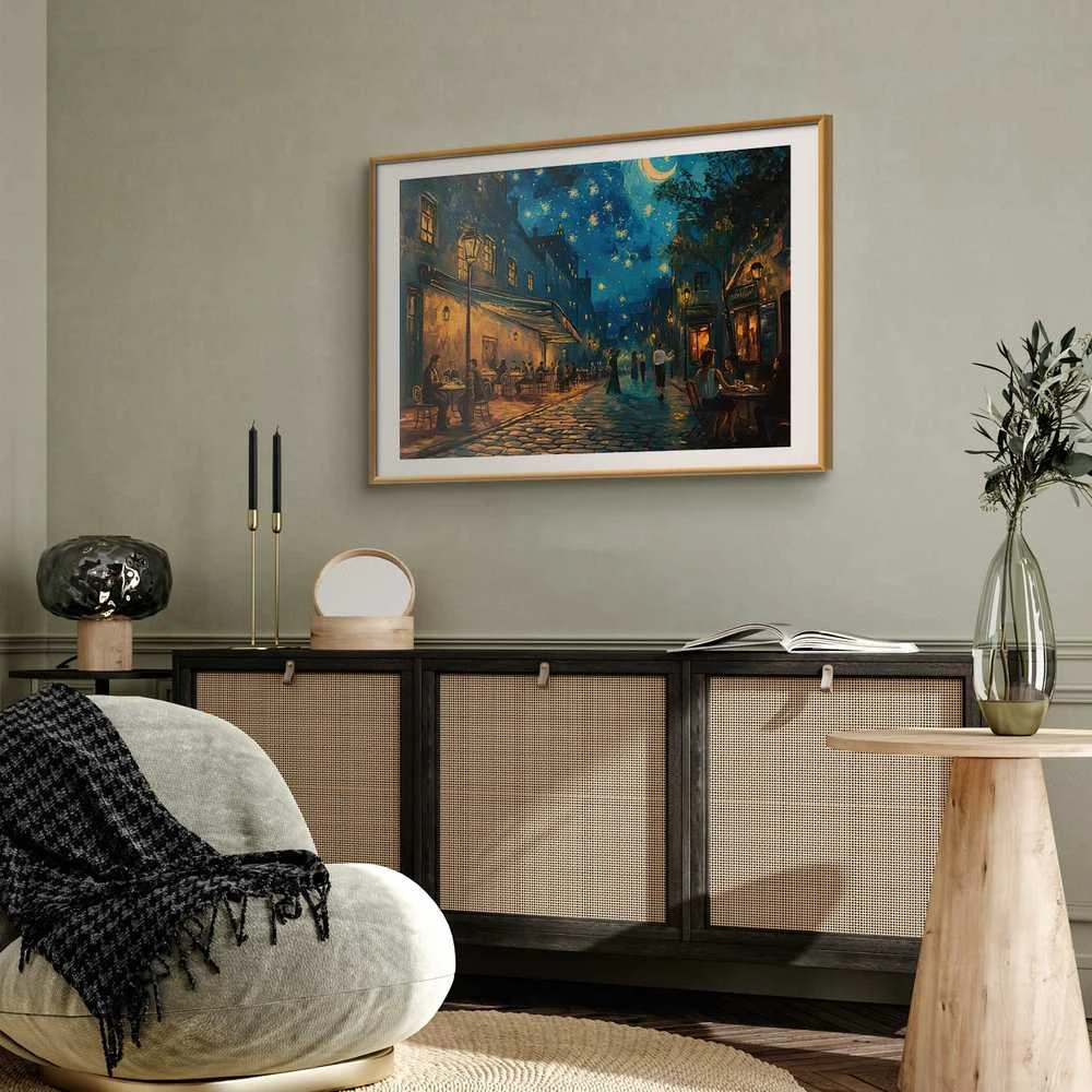 Artgeist Plakatas - Paris street – a painting inspired by Vincent van Gogh's style