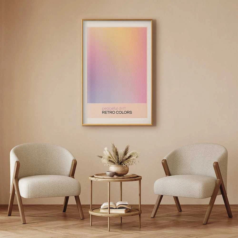 Artgeist Plakatas - Peaceful Drift - Delicate Pastel Shades Creating a Harmonious Whole