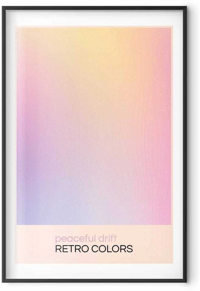 Artgeist Plakatas - Peaceful Drift - Delicate Pastel Shades Creating a Harmonious Whole