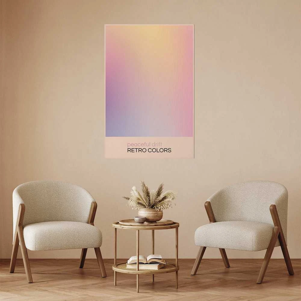 Artgeist Plakatas - Peaceful Drift - Delicate Pastel Shades Creating a Harmonious Whole