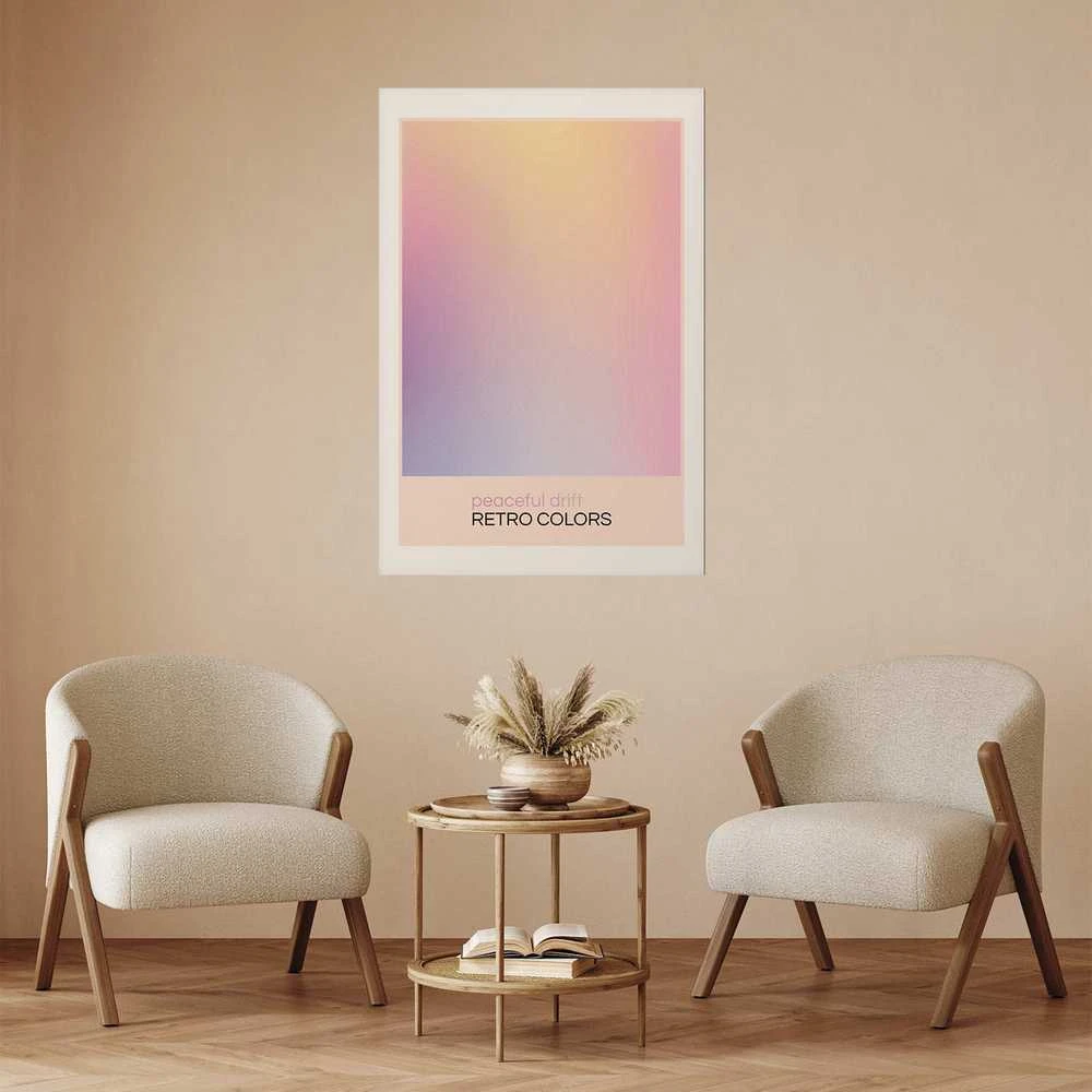 Artgeist Plakatas - Peaceful Drift - Delicate Pastel Shades Creating a Harmonious Whole