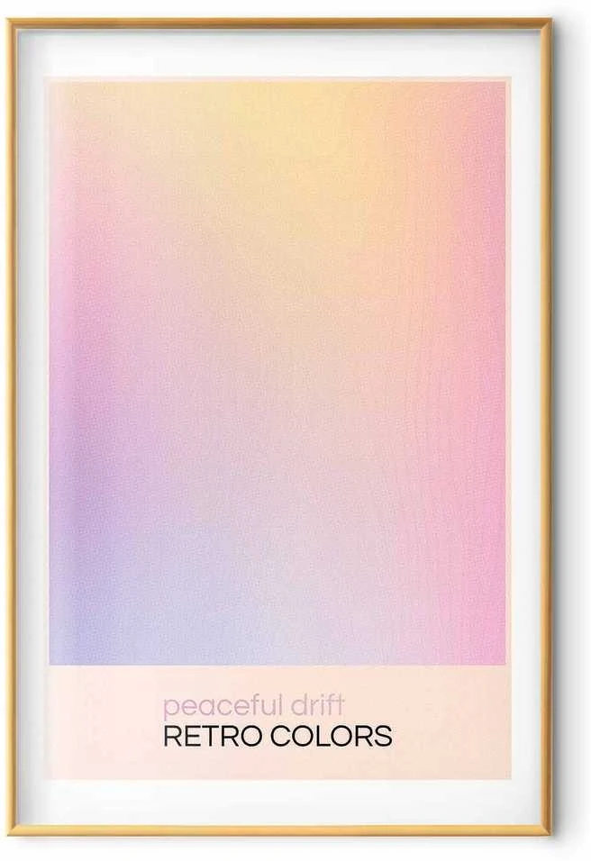 Artgeist Plakatas - Peaceful Drift - Delicate Pastel Shades Creating a Harmonious Whole