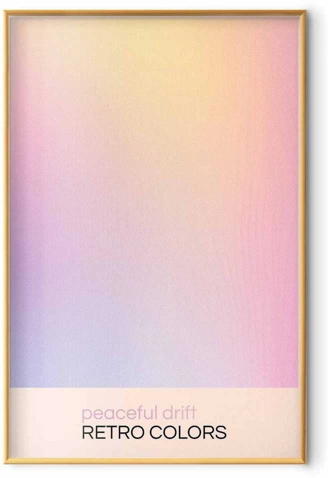 Artgeist Plakatas - Peaceful Drift - Delicate Pastel Shades Creating a Harmonious Whole