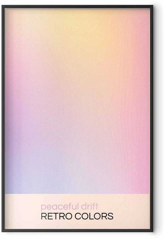 Artgeist Plakatas - Peaceful Drift - Delicate Pastel Shades Creating a Harmonious Whole