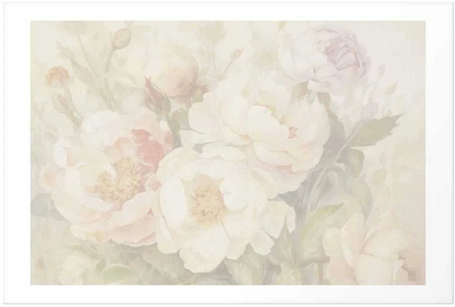 Artgeist Plakatas - Peonies in the Mist