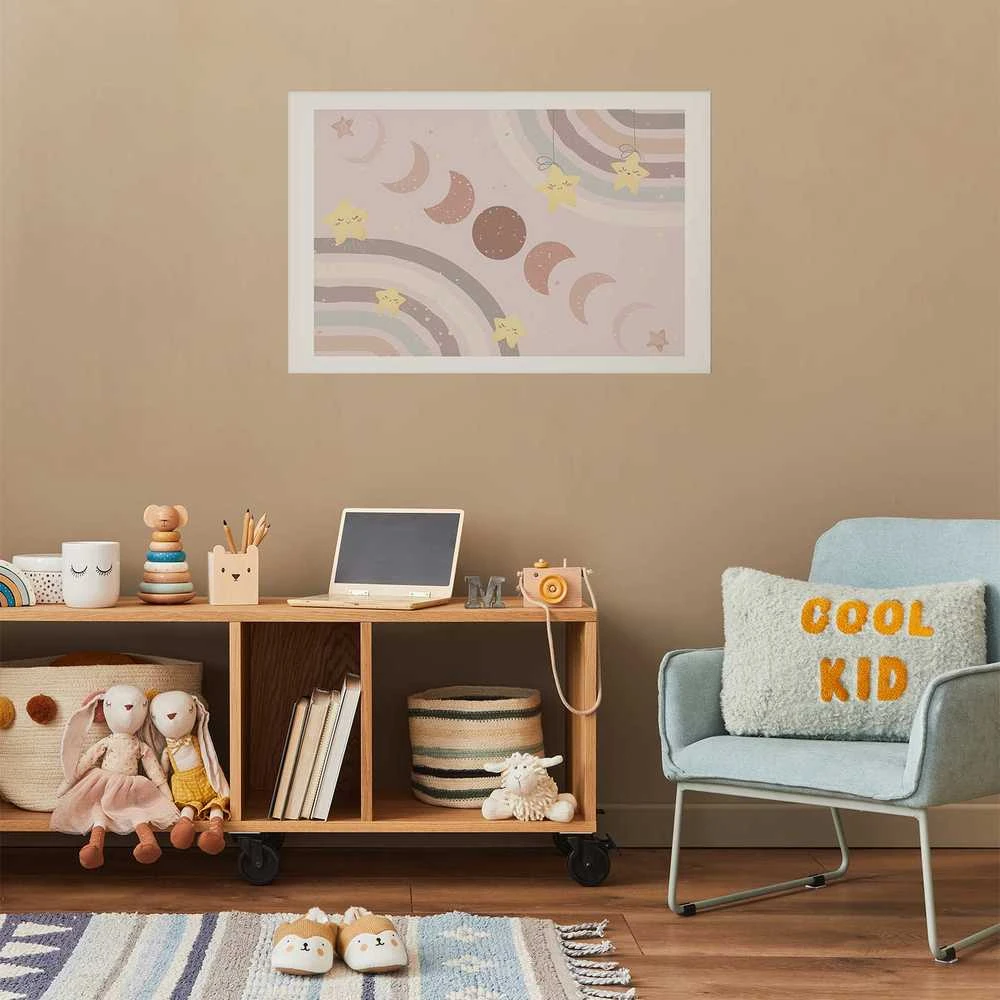Artgeist Plakatas - Phases of the Moon with a Rainbow