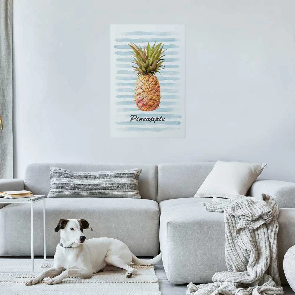 Artgeist Plakatas - Pineapple and Stripes