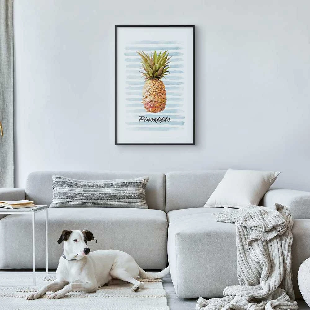 Artgeist Plakatas - Pineapple and Stripes