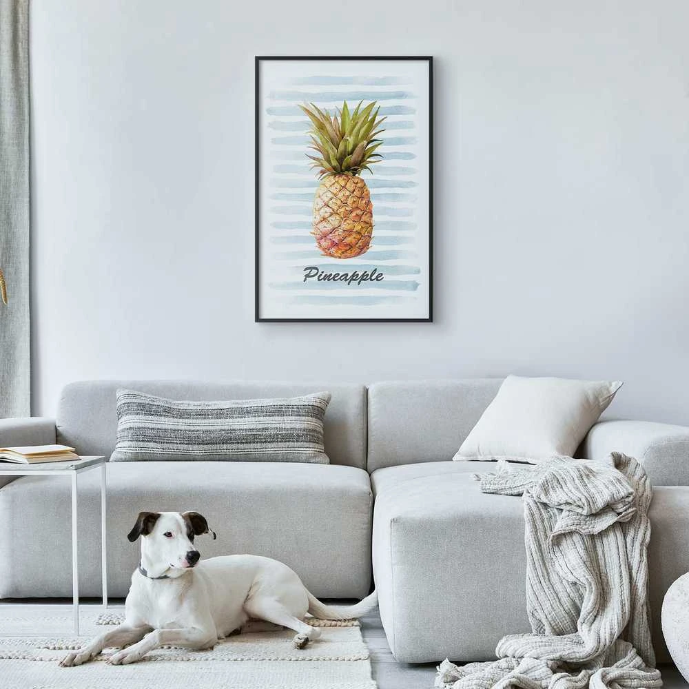 Artgeist Plakatas - Pineapple and Stripes