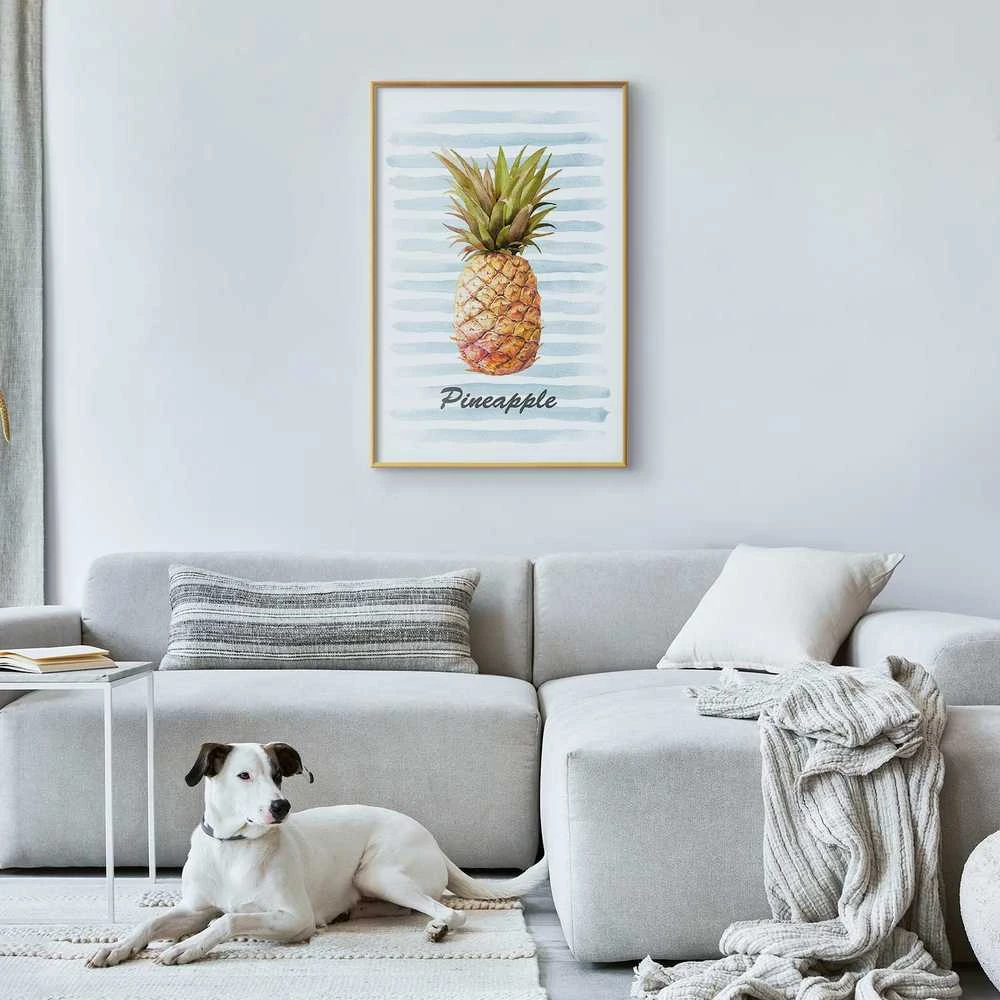 Artgeist Plakatas - Pineapple and Stripes