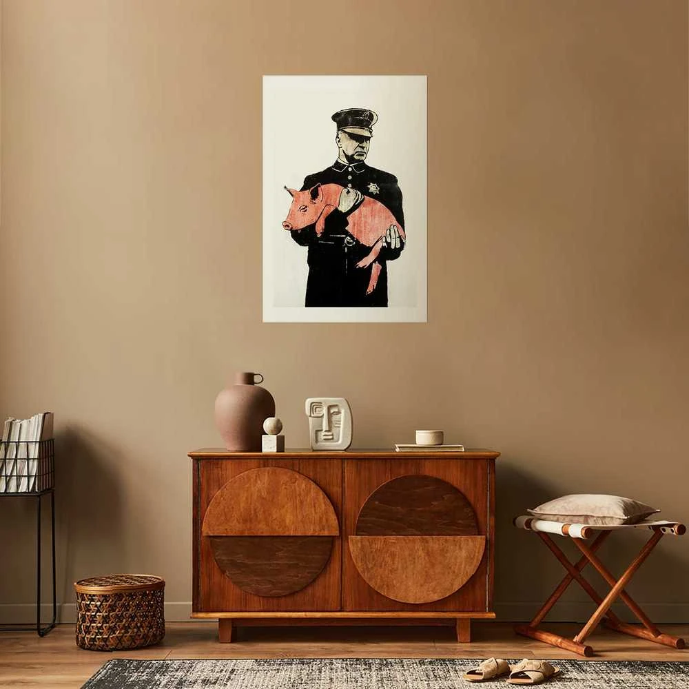 Artgeist Plakatas - Police Pig