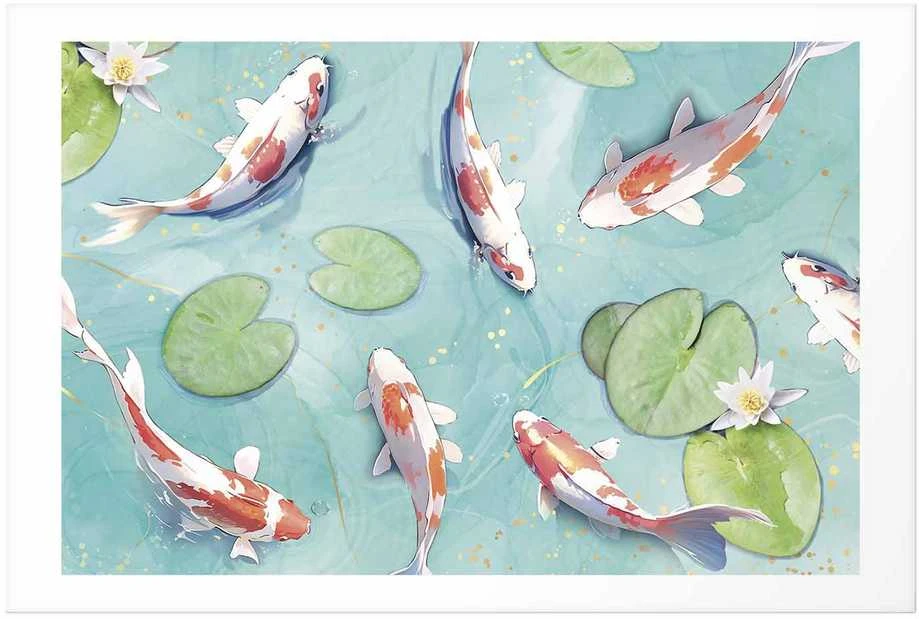 Artgeist Plakatas - Pond in Japan
