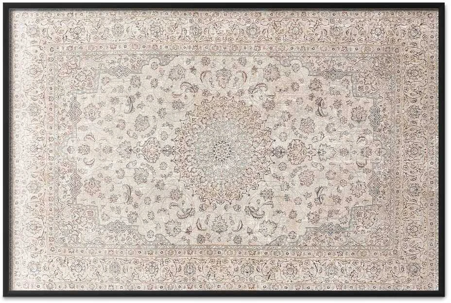 Artgeist Plakatas - Sand Carpet - Worn Persian Rug with Rich Ornamental Motifs