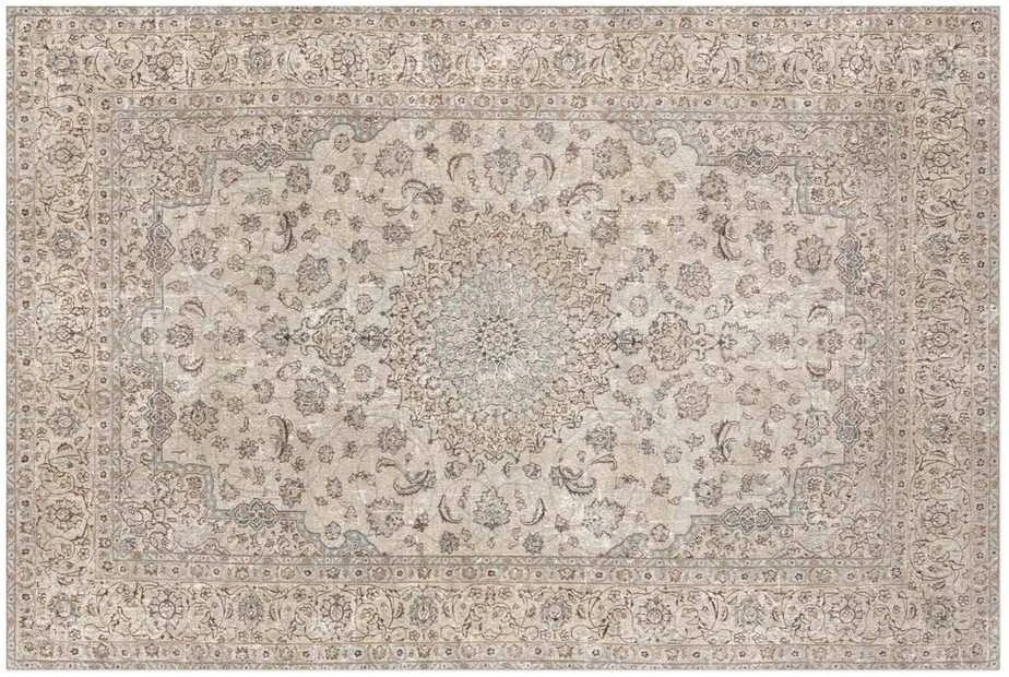 Artgeist Plakatas - Sand Carpet - Worn Persian Rug with Rich Ornamental Motifs