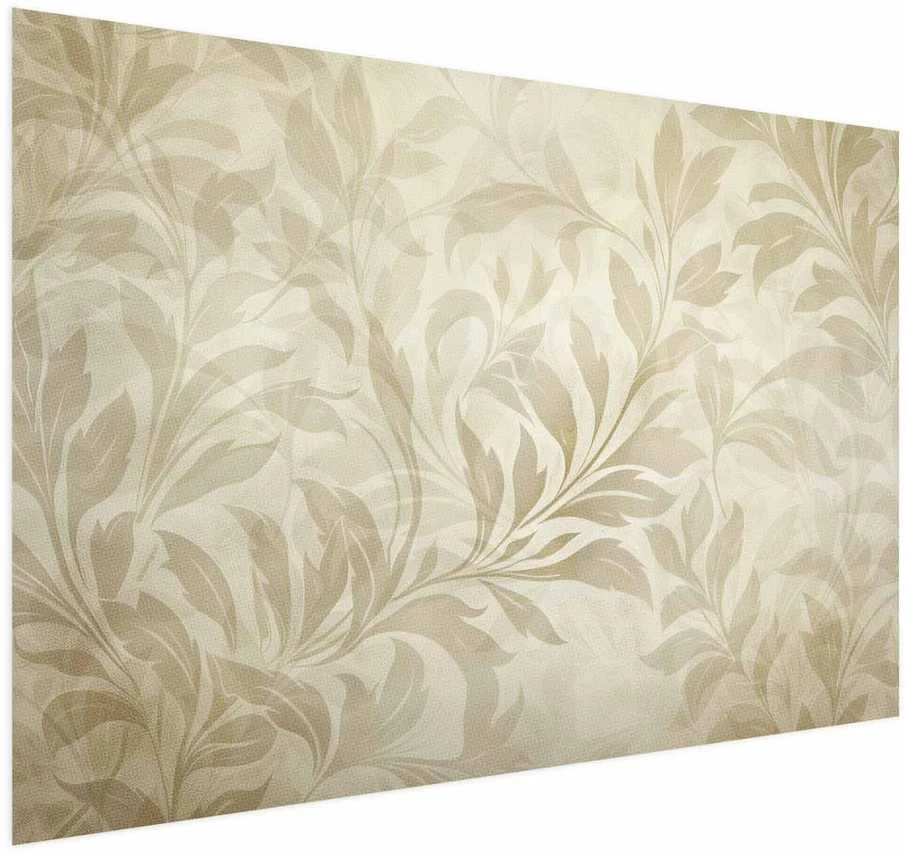 Artgeist Plakatas - Sand-colored Leaves and Vines