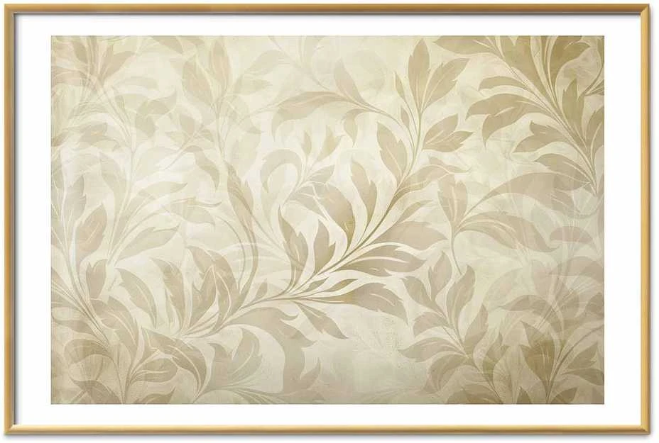 Artgeist Plakatas - Sand-colored Leaves and Vines