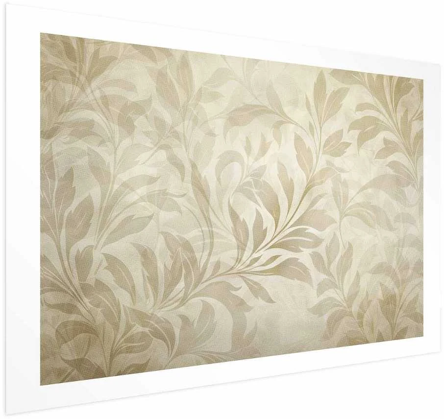 Artgeist Plakatas - Sand-colored Leaves and Vines