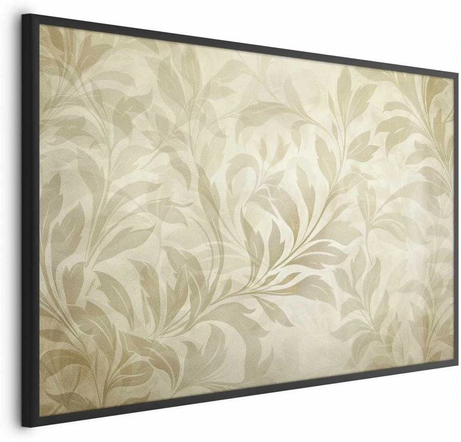 Artgeist Plakatas - Sand-colored Leaves and Vines