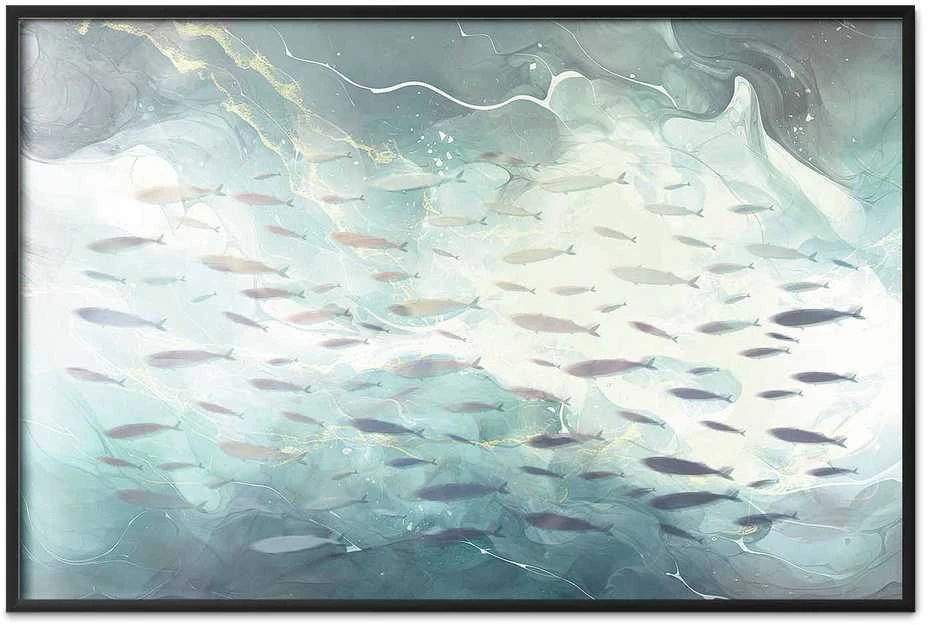 Artgeist Plakatas - School of Small Fish